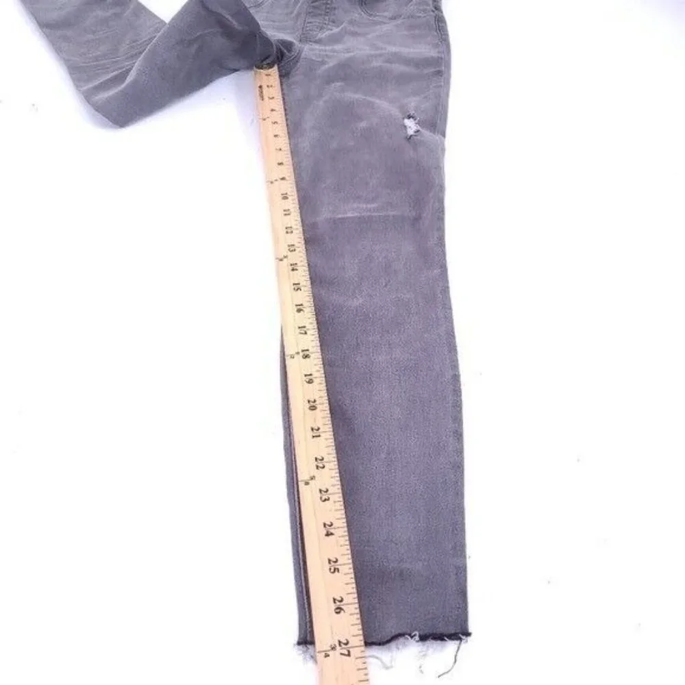 Spanx Womens Gray High Rise Skinny Ankle Pull On Jeans S